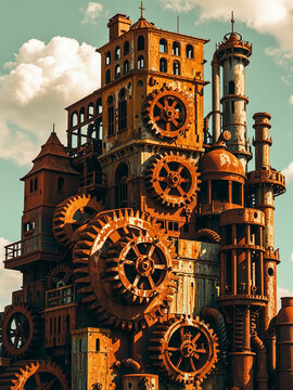 industrial plant in the city