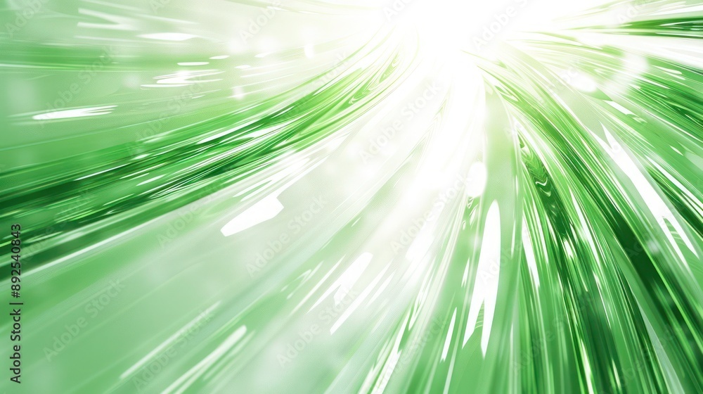 Aufkleber radiant plexus design in green and white, ideal for text on the right with a light backdrop