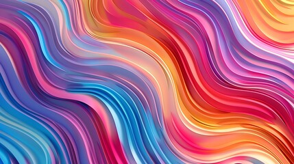Obraz premium Abstract background of colorful curved lines