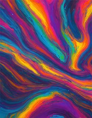 Vibrant Abstract Swirl Art