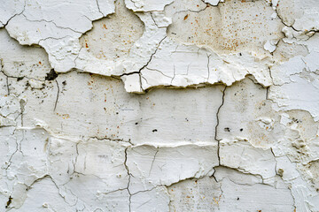 Obraz premium Photo of a cracked cement wall.