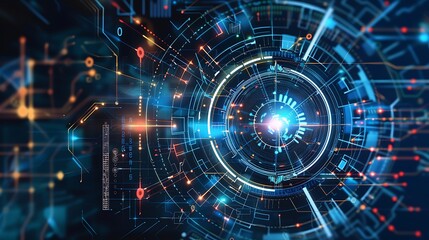 Obraz premium Abstract technological background