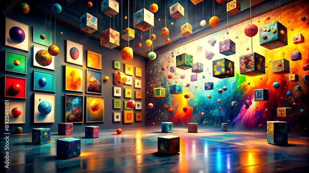 Poster embracing the unpredictable: exploring the power of chance and randomness generative art ia