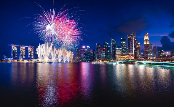 NDP 2024 Fireworks &mdash; Marina Bay, Singapore