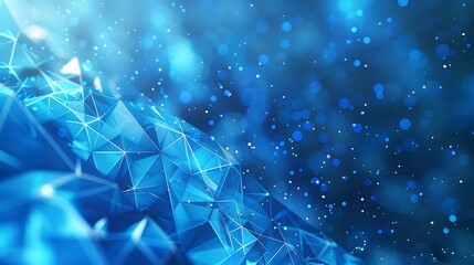 blue geometric abstract technology and science background
