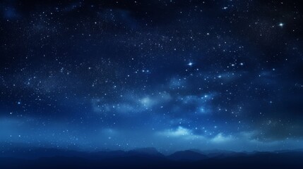 Obraz premium Night sky with countless stars, serene and peaceful, ideal for background use