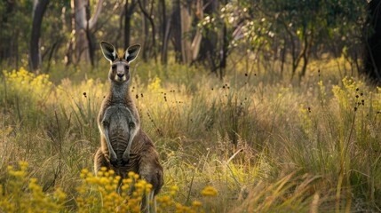 Kangaroo in its natural habitat