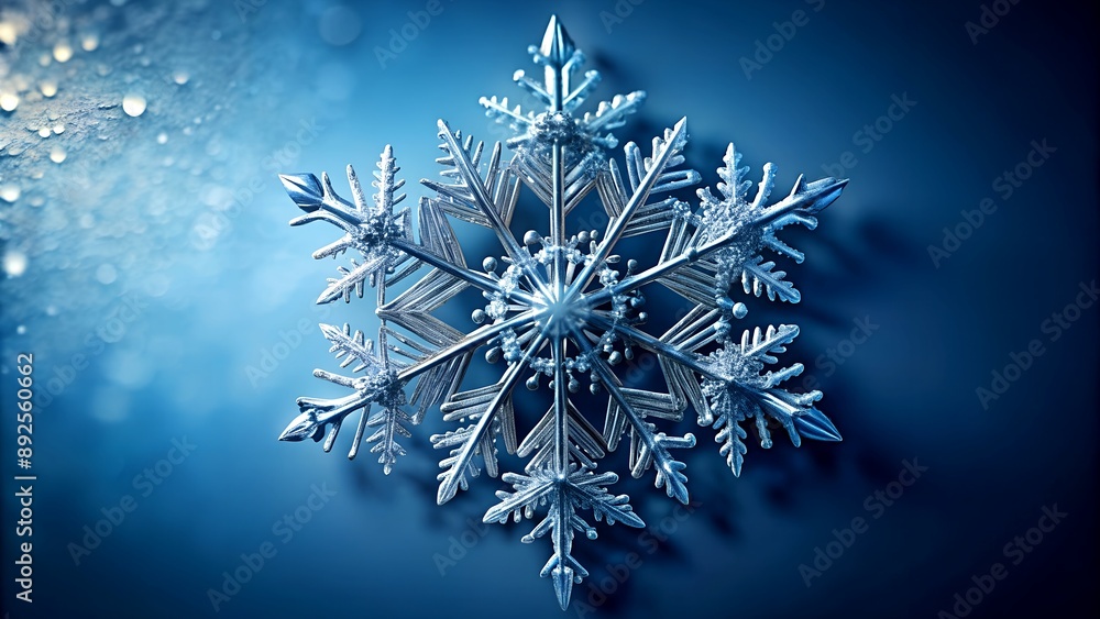 Poster a frozen jewel: the intricate geometry and delicate beauty of a snowflake generative ai automated ar