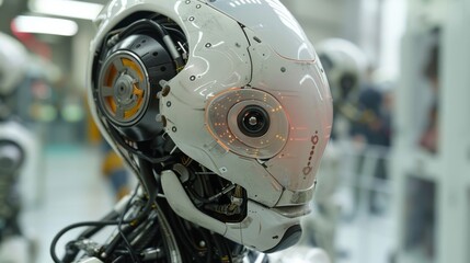 Fototapeta premium Futuristic Robot Close-Up