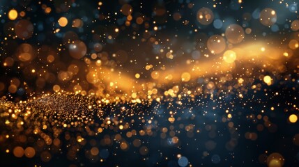 Obraz premium Golden Bokeh Lights Background