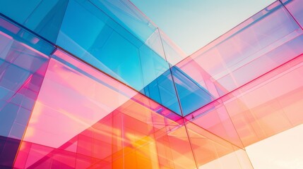 Fototapeta premium Modern Colorful Glass Architecture