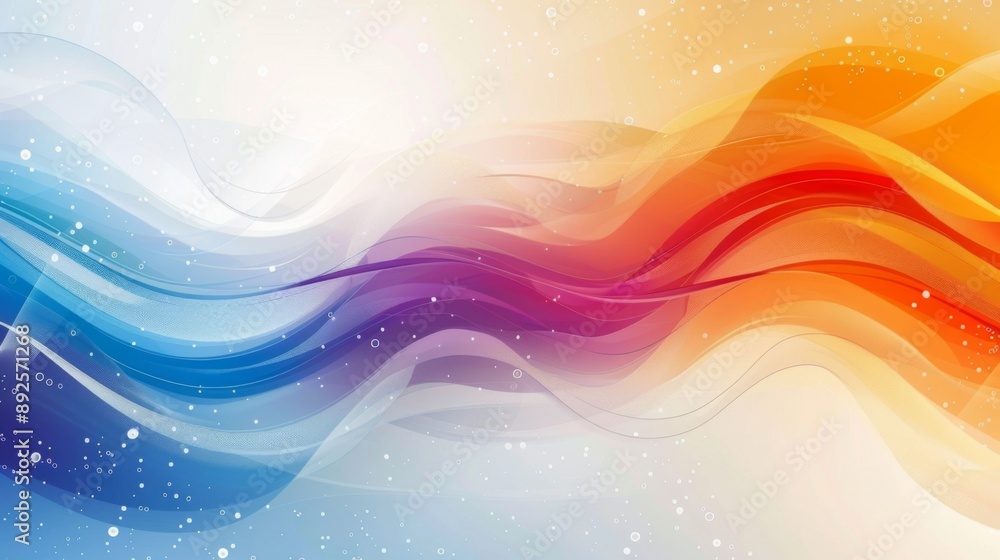 Poster abstract colorful wave background