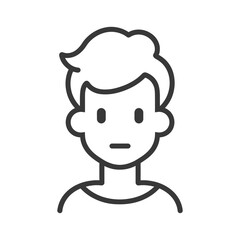youth minimalist line art icon logo symbol 