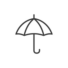 umbrella minimalist line art icon logo symbol 
