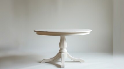 Elegant White Round Table