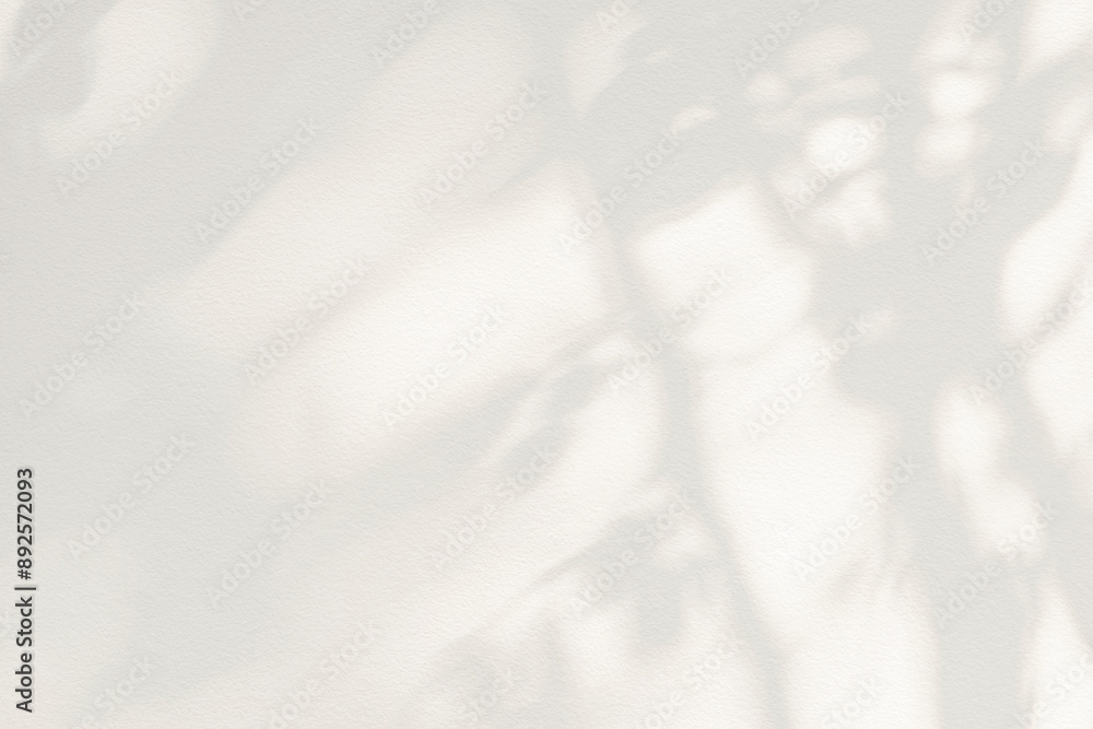 Aufkleber Tree shadow and light of leaf branch background. Nature leaves tropical jungle tree branch dark shadows and light from sunlight on wall texture for background wallpaper design, shadow overlay effect