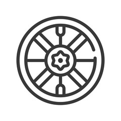 Fototapeta premium velg minimalist line art icon logo symbol 