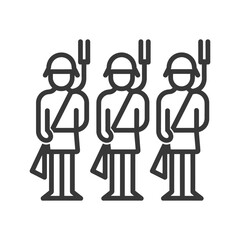 war minimalist line art icon logo symbol 