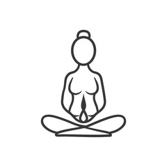 wellness minimalist line art icon logo symbol 