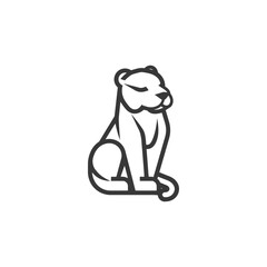 wildlife minimalist line art icon logo symbol 
