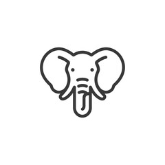 Fototapeta premium wildlife minimalist line art icon logo symbol 