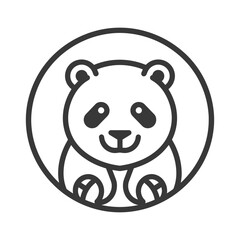 Naklejka premium wildlife minimalist line art icon logo symbol 