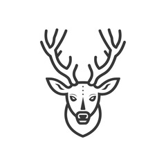 wildlife minimalist line art icon logo symbol 