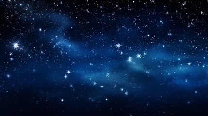 Fototapeta premium Twinkling stars in a dark night sky, serene and calm, suitable for background