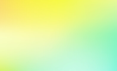 Colorful blurred background with pastel green and yellow gradient, vector illustration