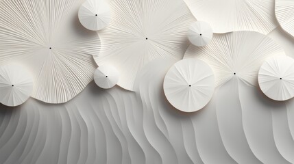 Abstract White Paper Fan Design