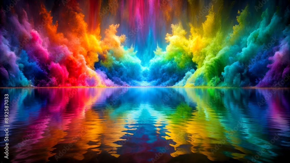 Poster the art of color: exploring the dynamic interplay of hues generative ai art
