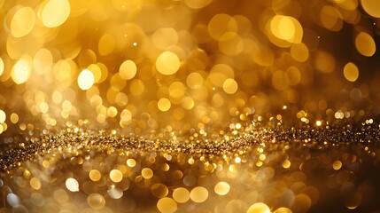 Gold defocused lights background