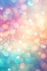 Fototapeta premium Abstract bokeh lights in soft pastel colors.