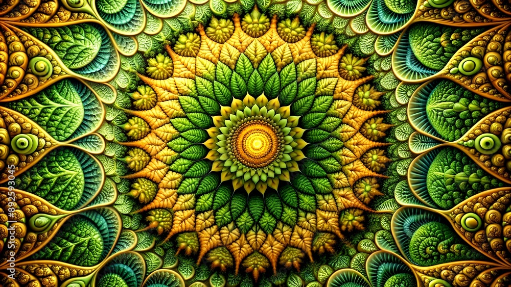 Aufkleber the intricate patterns of nature: a study in repetition and harmony generative ai-generated design