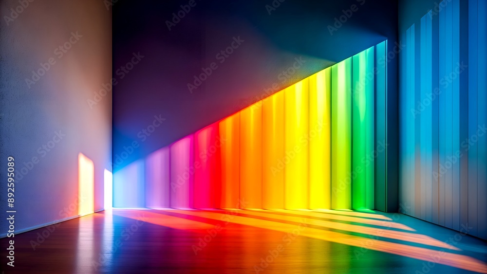 Poster color's dialogue: an abstract interpretation of light and shadow generative ai art