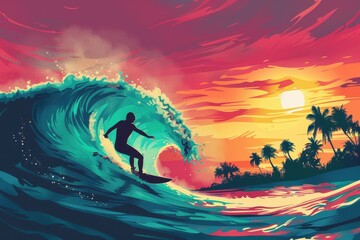 Sunset Surfer