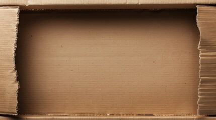 Cardboard with empty area