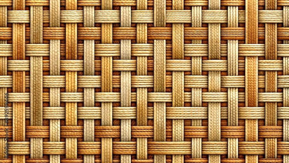 Poster textile illustration: capturing the intricacy of woven patterns generative ai deep art
