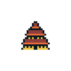 Building house icon pixel art style, home, isolated on white, vector graphic illustration. Design for stickers, logo, web and mobile app.