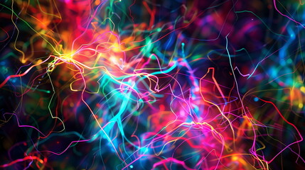 Obraz premium abstract background with vibrant and neon color
