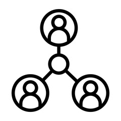 Connection Vector Line Icon Design