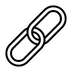 Link Icon Vector Line Icon Design