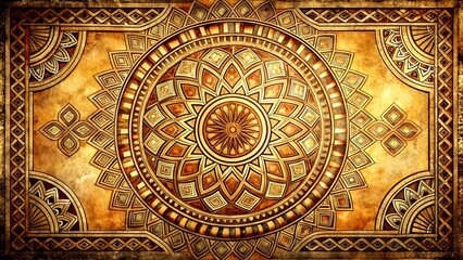 A Tapestry of Time: A Detailed Illustration of an Ancient Artifact Generative AI Digital art generation