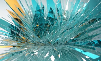 Obraz premium Shattered Glass Art