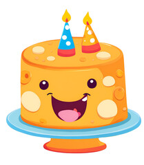 Cute cheese birthday cake