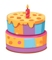 cute cheese birthday cake