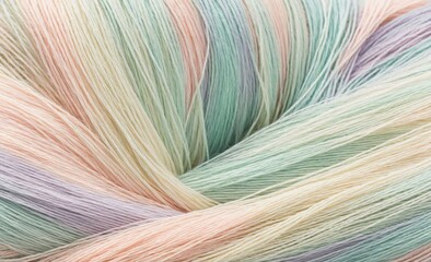 Obraz premium Pastel Yarn Close-Up