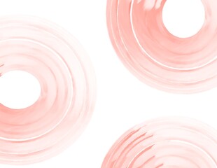 circular strokes of paint on a white background