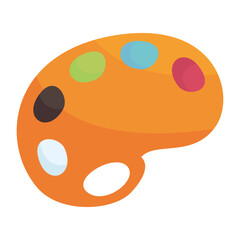 Art supplies for picture sets. Vector painting tools