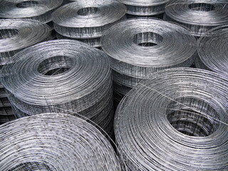 Rolls of metal masonry mesh
